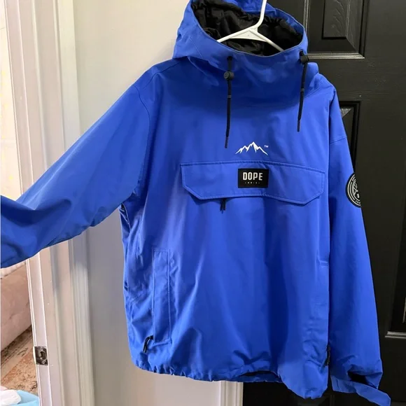 DOPE Vibrant Blue Anorak Jacket - Picture 2 of 5